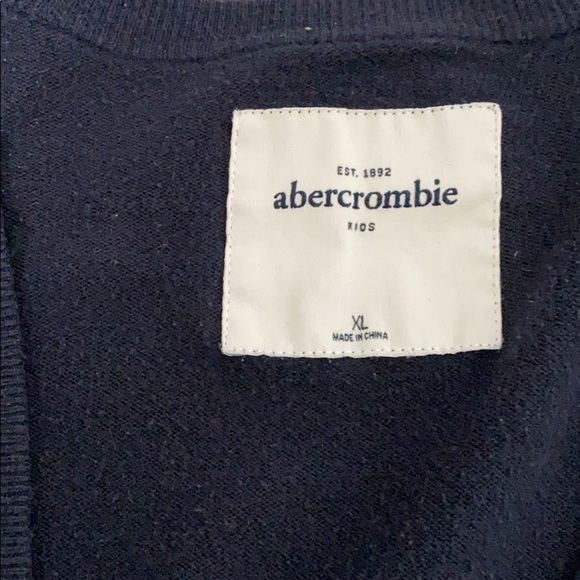 Abercrombie Kids Navy Blue Cardigan Size XL - Picture 2 of 5